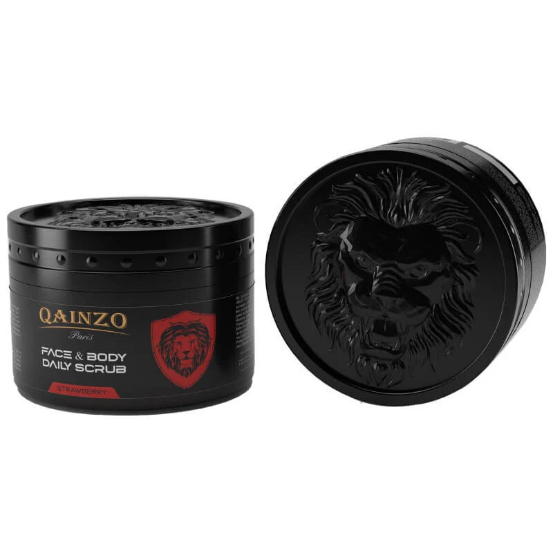 Qainzo Paris Gommage Visage & Corps 300g — 2 Parfums Homme Exfoliant