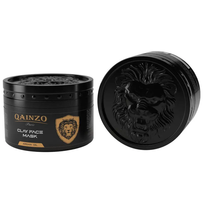 Qainzo Paris Masque Visage Argile & Argan 350ml — Purifiant Homme