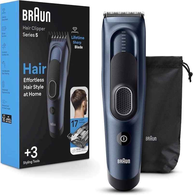 Tondeuse à cheveux, sans fil, Series 5, Braun