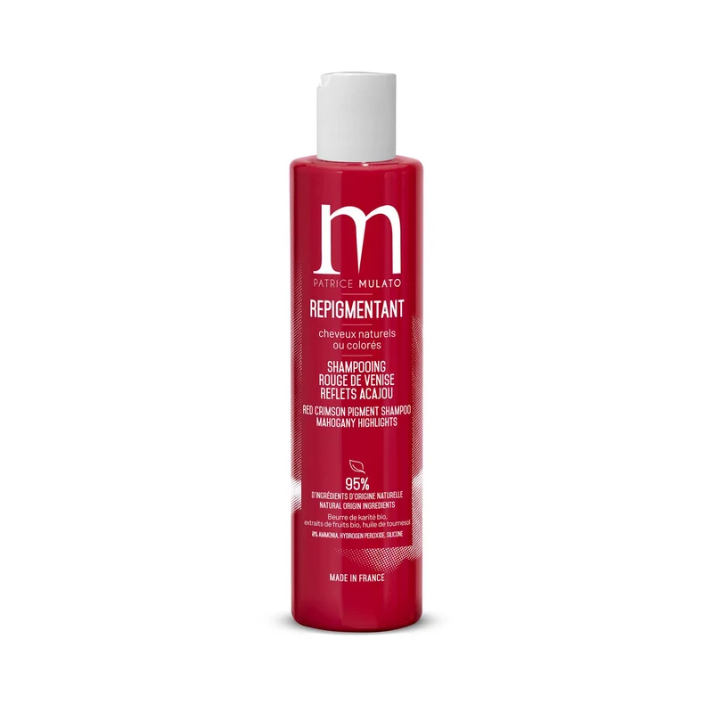Mulato Shampoing Repigmentant Rouge de Venise - Reflets Rouge Acajou 200ml