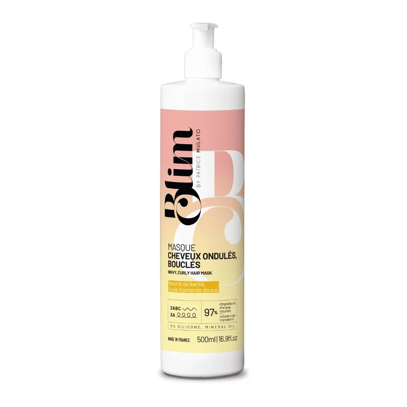 Mulato Masque Cheveux Ondulés Bouclés - Nutrition, Brillance, Protection 500ml
