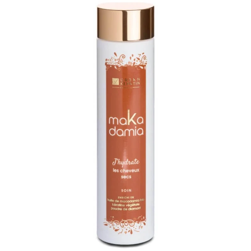 Soin J'hydrate Makadamia Urban Keratin – Cheveux Secs 200ml / 1L | Keraliss