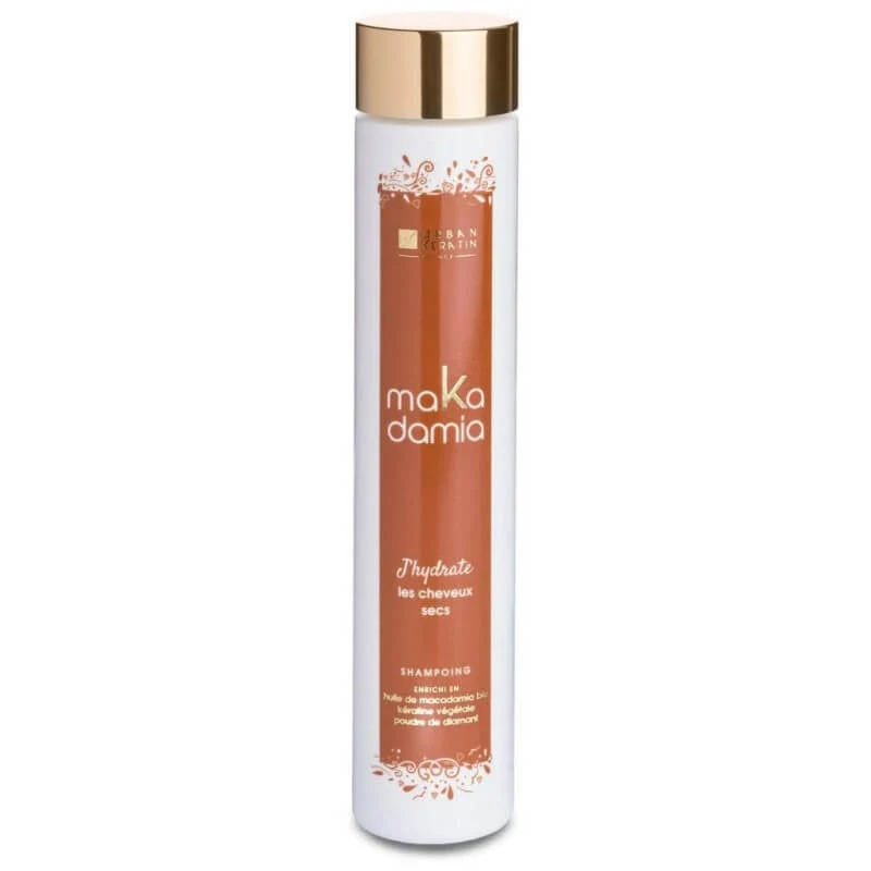 Shampooing J'hydrate Makadamia Urban Keratin – Cheveux Secs 250ml / 1L | Keraliss