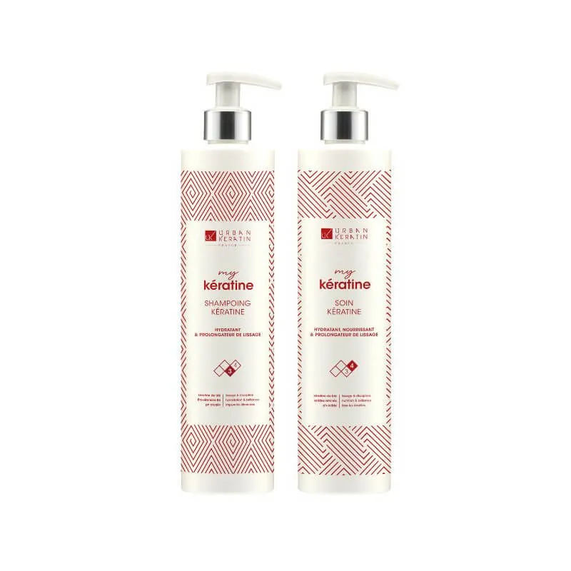 Duo Shampooing + Soin Kératine Urban Keratin – My Kératine | Keraliss