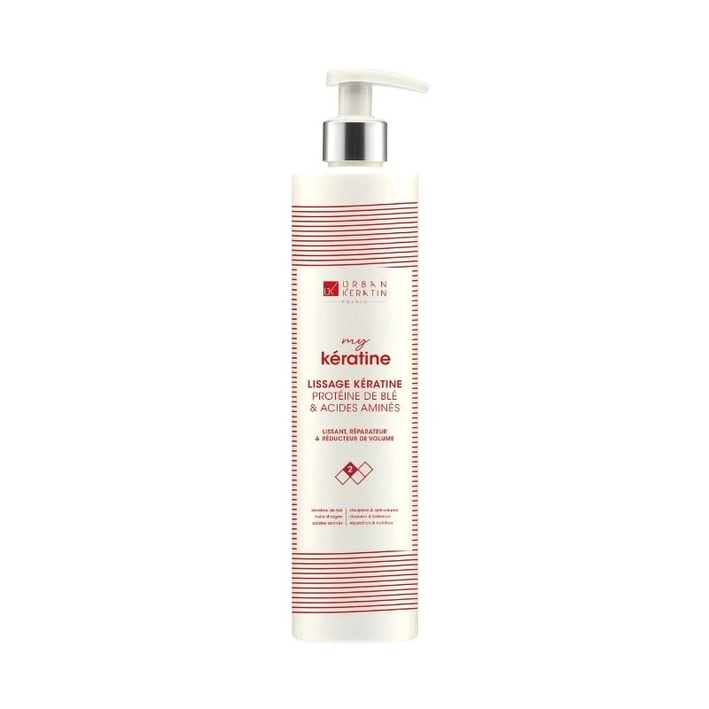 Traitement Lissant à la Kératine Urban Keratin – Lissage Brésilien 400ml / 1L | Keraliss