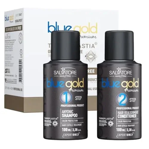 MINI KIT : Salvatore | Blue Gold Premium | Kit lissage au tanin