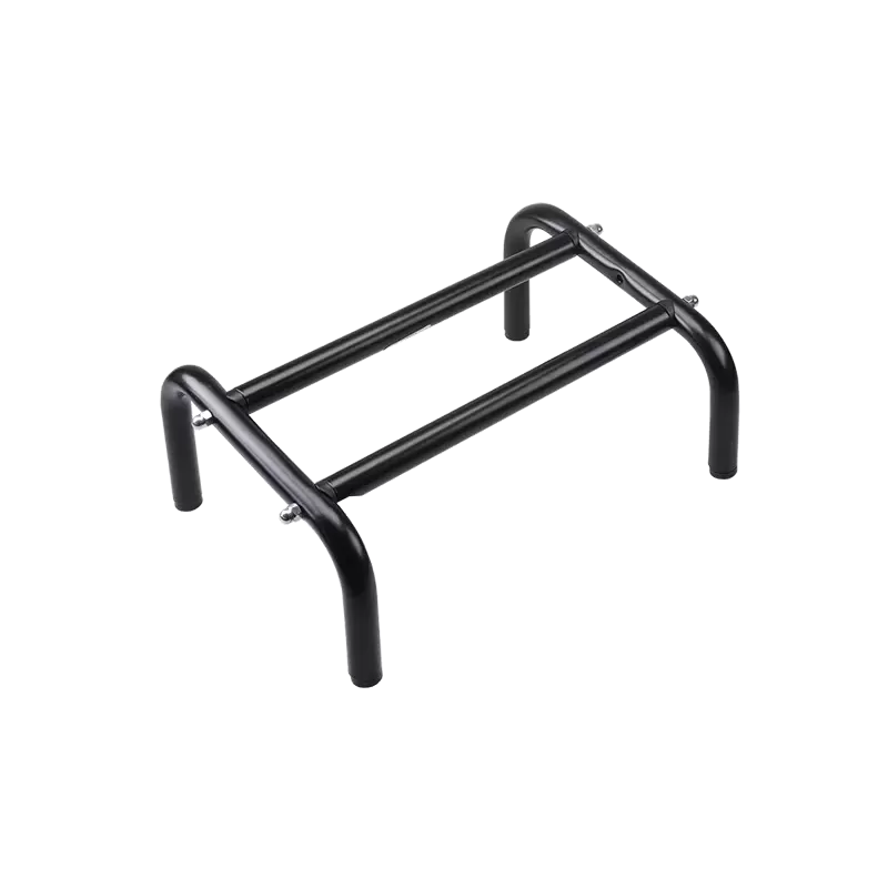 Repose-Pied Noir — 2 Barres (ex Chrome)
