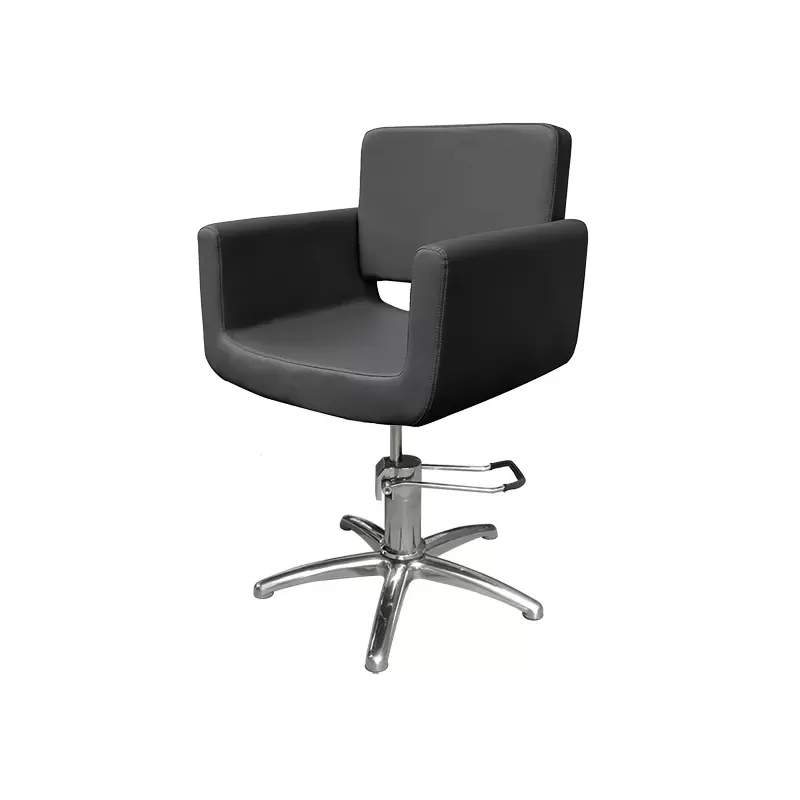 Fauteuil de Coiffure NAPOLI Noir — Pompe Hydraulique