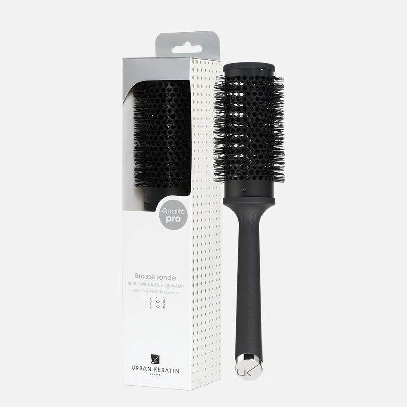 Brosse Ronde Noire en Céramique 43mm - Urban Keratin