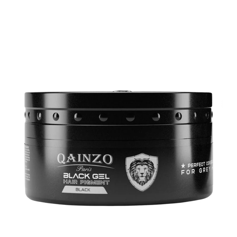 Qainzo Paris Gel Noir Pigment 150ml — Coloration Instantanée Cheveux & Barbe