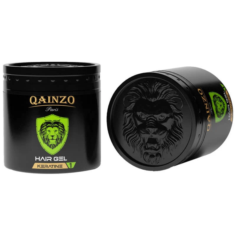 Qainzo Paris Gel Coiffant Homme 500ml — Fixation Longue Tenue 3 Formules