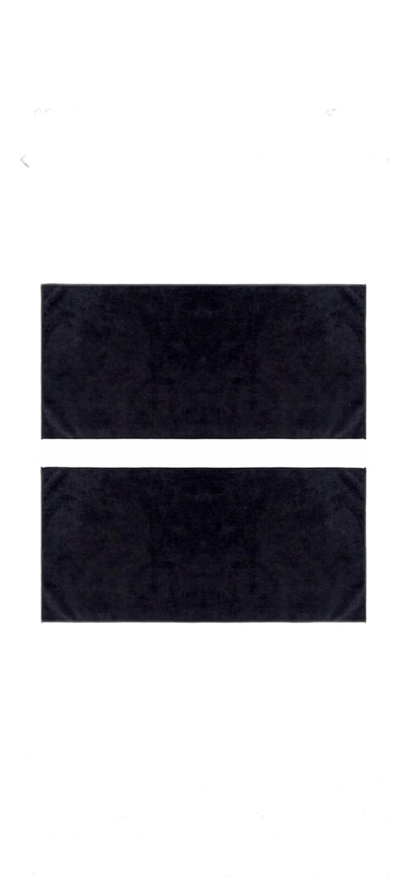 Serviette microfibre coiffure noire – professionnelle, ultra absorbante et séchage rapide (X2)