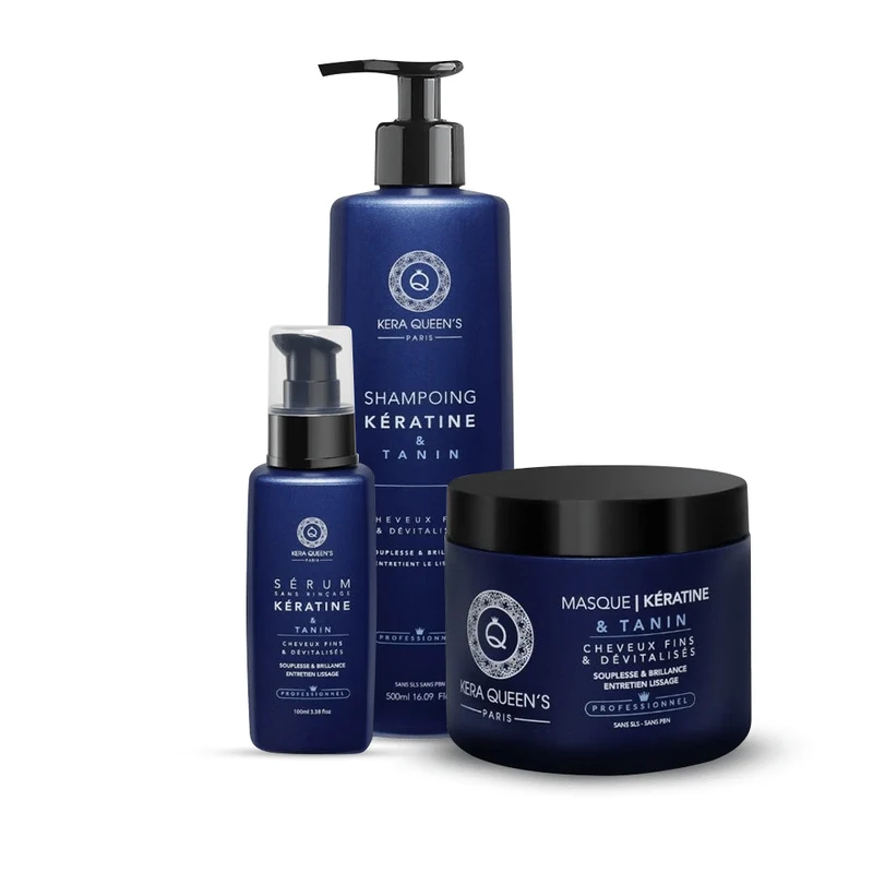 Shampoing Sans Sulfates Kératine & Tanin - cheveux fins
