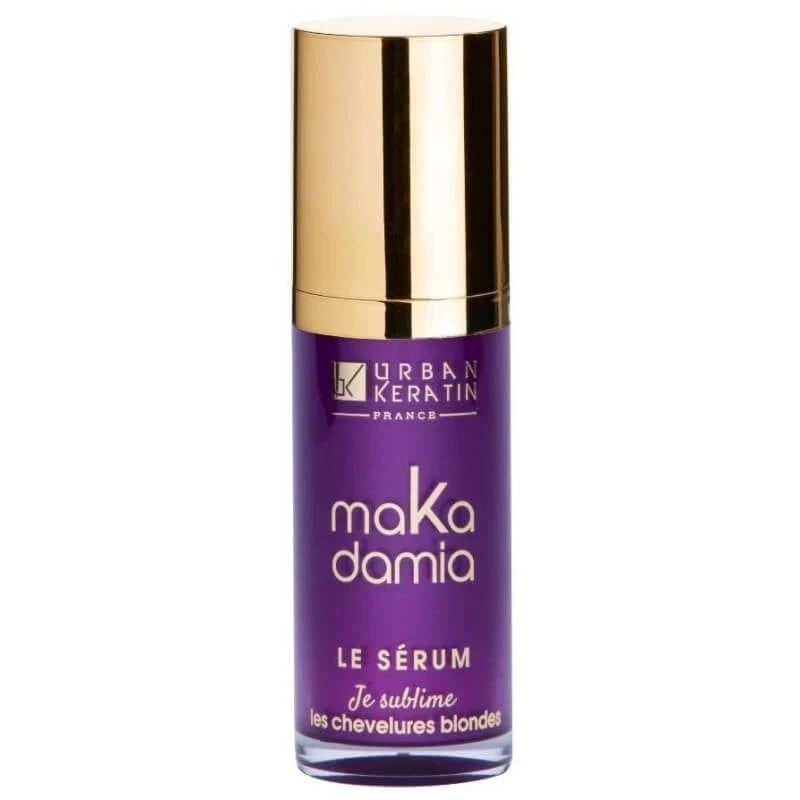 Sérum Cheveux Blonds Makadamia Urban Keratin 30ml – Sérum Anti-Reflets Jaunes | Keraliss