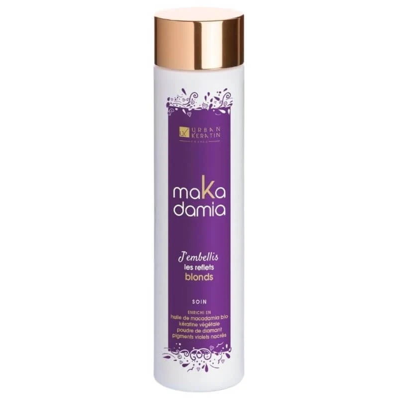 Soin Cheveux Blonds Makadamia Urban Keratin – Anti-Jaunissement 200ml / 1L | Keraliss