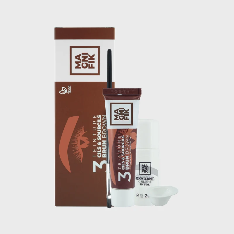 Kit Teinture Cils & Sourcils Magnifique BBHair — Noir & Brun