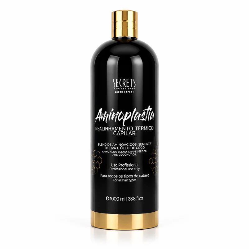 Aminoplastia Secrets Professional – Lissage Brazilian Protein aux Acides Aminés | Cheveux Forts & Résistants 1000 ml