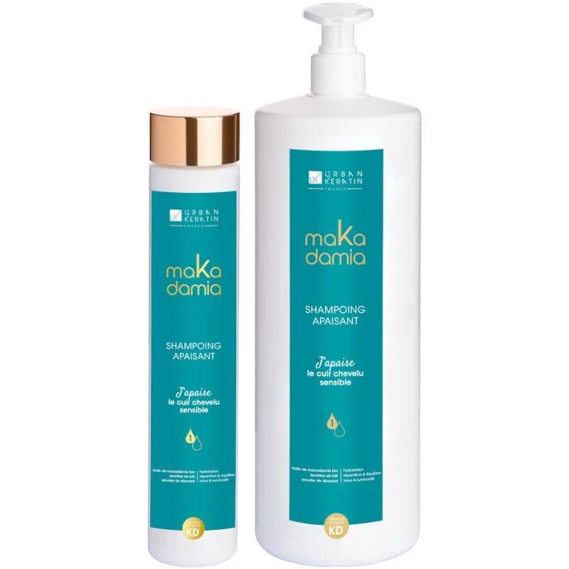 Shampoing Apaisant Cheveux Sensible Makadamia Urban Keratin