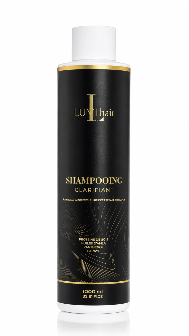 Lissage Brésilien & Indien LUMI hair Paris – Protéine de Soie & Huile d'Amla | Kit Black Panther + Shampooing