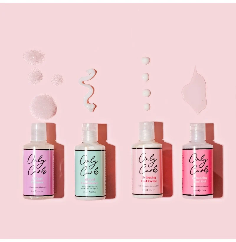 Pack de Démarrage Only Curls 4 x 100ml – Routine Complète Cheveux Bouclés | Keraliss Lissage