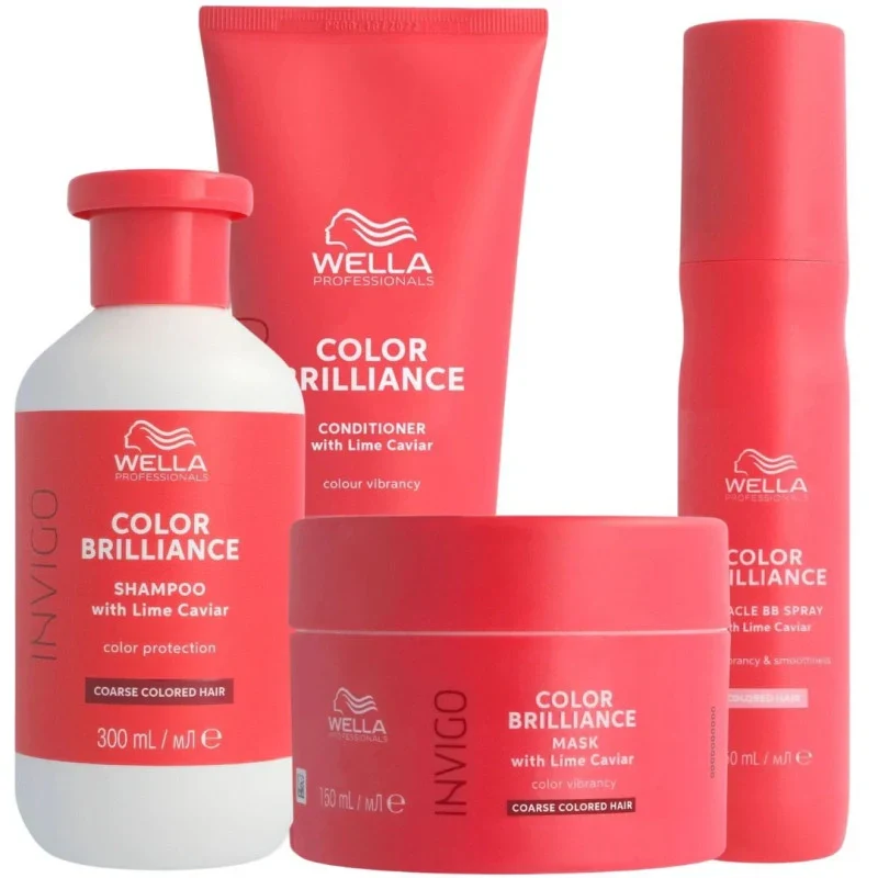 Routine Complète Invigo Color Brilliance Wella – Cheveux Épais Colorés | Keraliss Lissage
