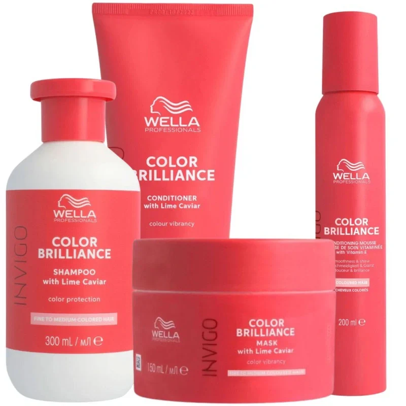 Routine Complète Invigo Color Brilliance Wella – Cheveux Fins & Colorés | Keraliss Lissage