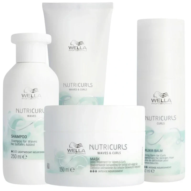 Routine Intense Cheveux Bouclés Nutricurls Wella – Soins Professionnels | Keraliss Lissage