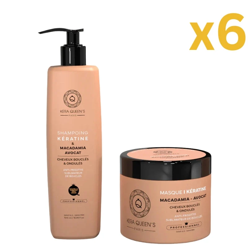 Lot Pour Pro Kit Sans Sulfate Kera Queen's Rituel Macadamia