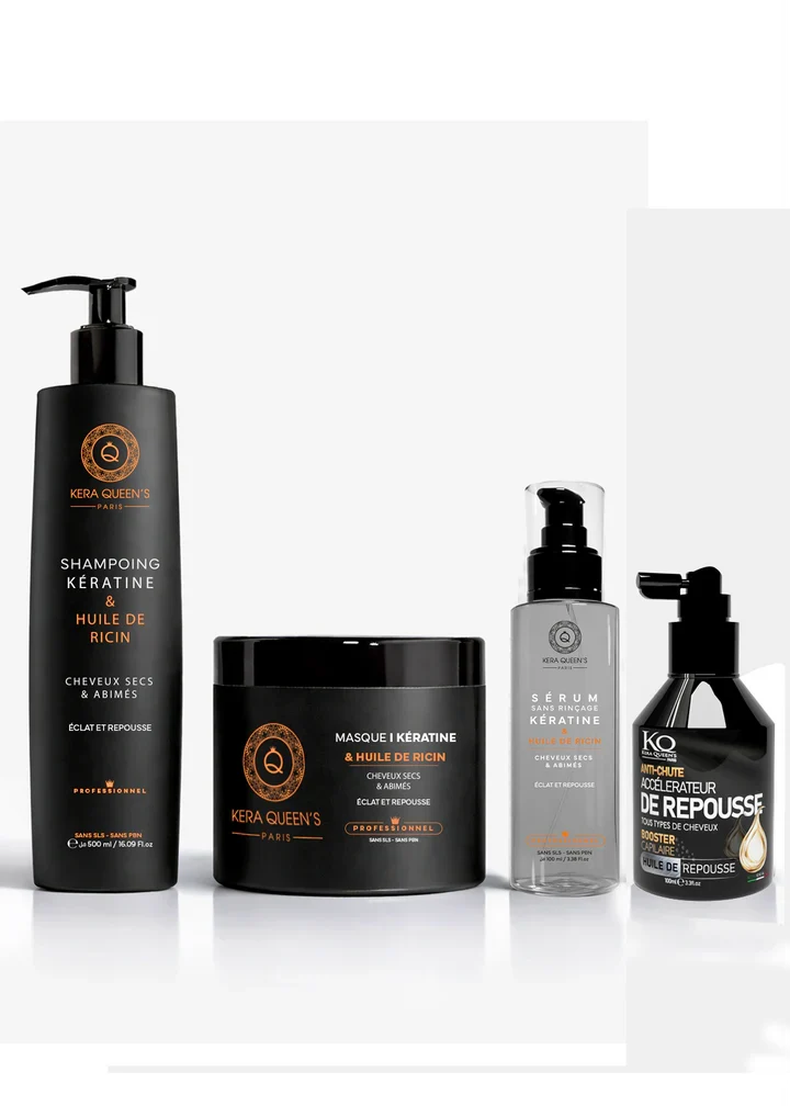 Pack Ricin Fortifiant Cheveux – Routine Capillaire Kera Queen's