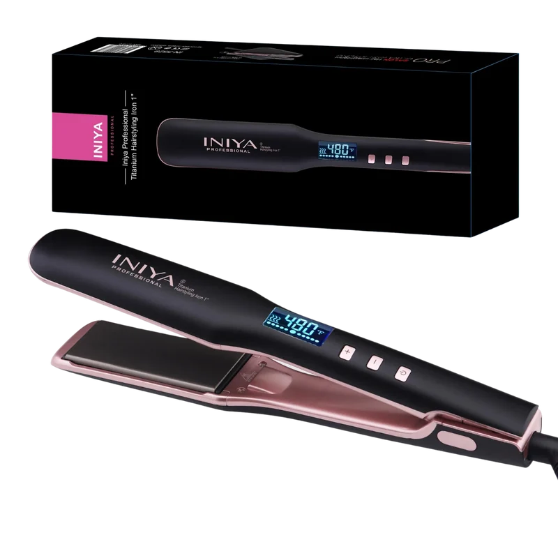 Lisseur Professionnel Titanium 250°C Iniya – Brillance & Lissage Parfait | Keraliss