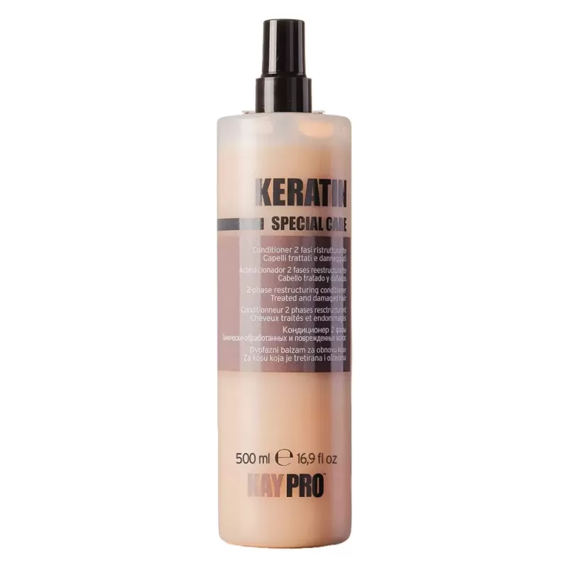 Biphase Kératine Cheveux Indisciplinés – 500 ml | Lissage & Brillance