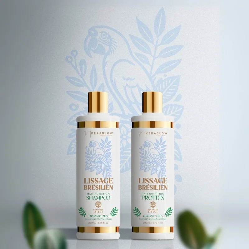 Lissage Brésilien KeraGlow Sans Formol – Cheveux Lisses