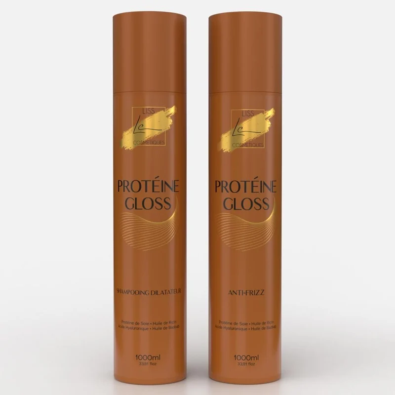 Lissage Protéine caviar Gloss S-liss cosmétique nouveau lissage brésilien 2 produits