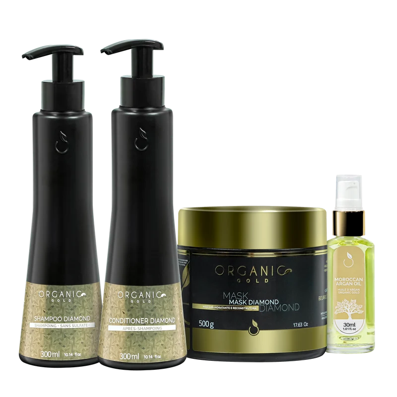 Kit de soins Diamond Organic gold 4 produits