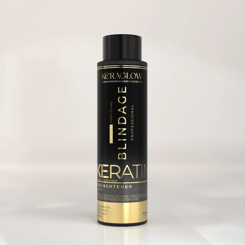 Blindage Kératine -soin reconstructeur - cheveux abîmés - kératine, soja et protéines de soie 500ml