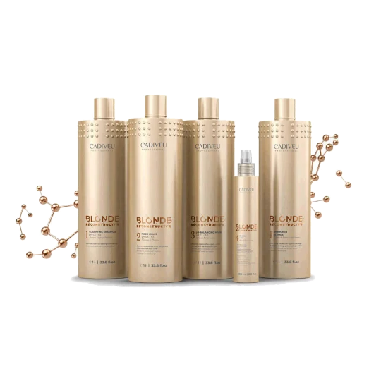 Cadiveu Blonde Reconstructor – Kit Professionnel Reconstruction Cheveux Blonds