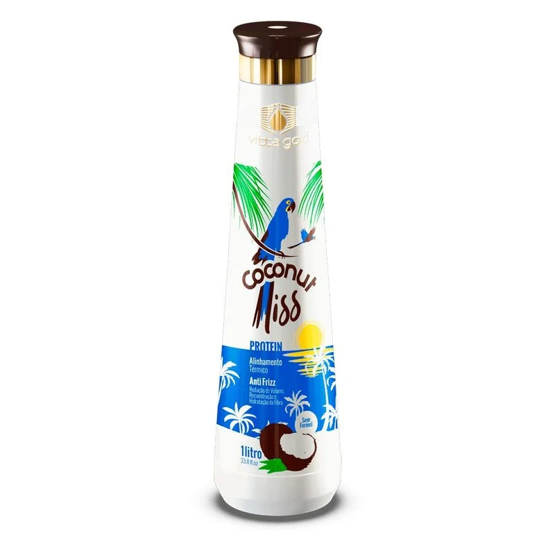 Coconut Liss proteine de lissage vitta gold, sans formol lissante pour cheveux brésilienne