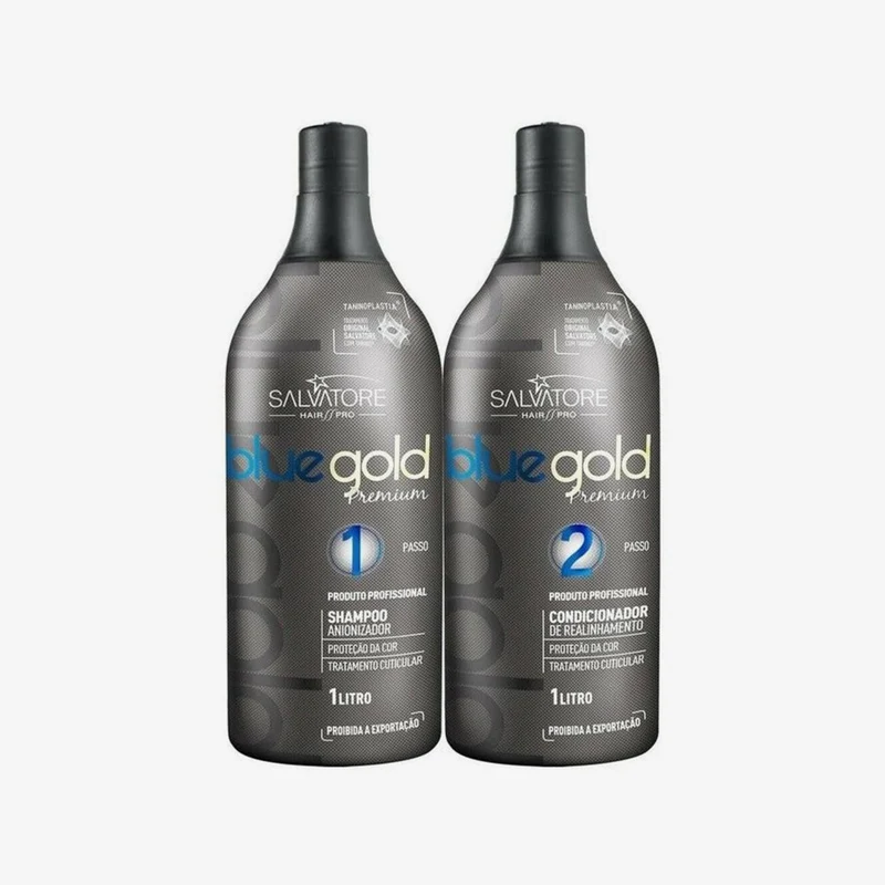 Kit Lissage Tanin Salvatore Blue Gold – Format Pro 2x1L