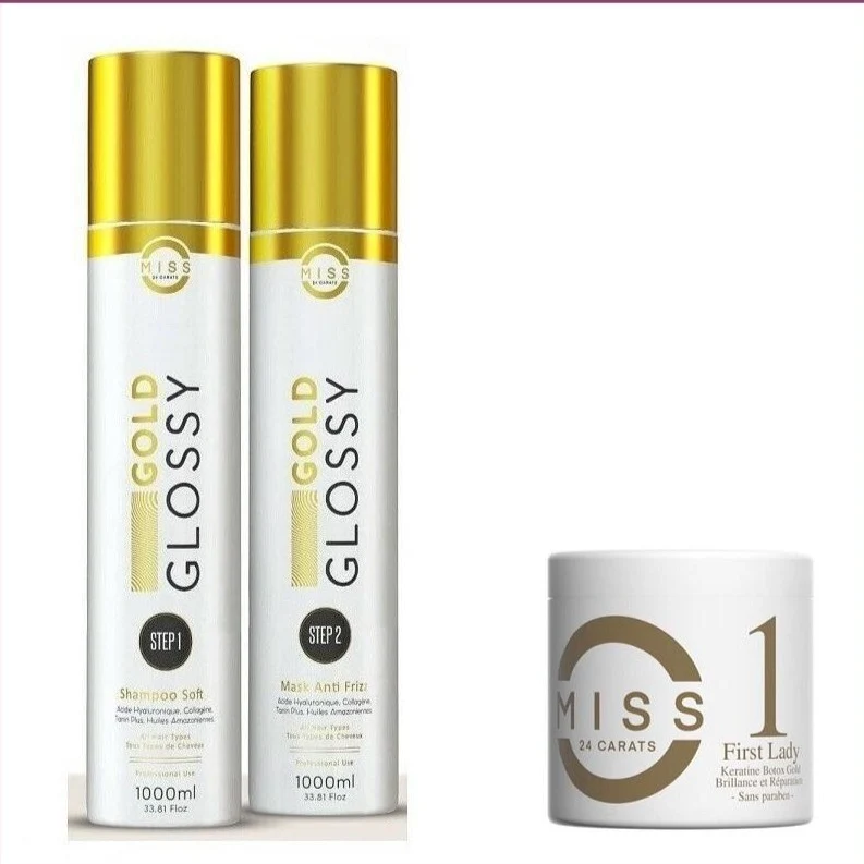 Lissage Au Tanin Glossy Gold & btx miss 24 cata soin