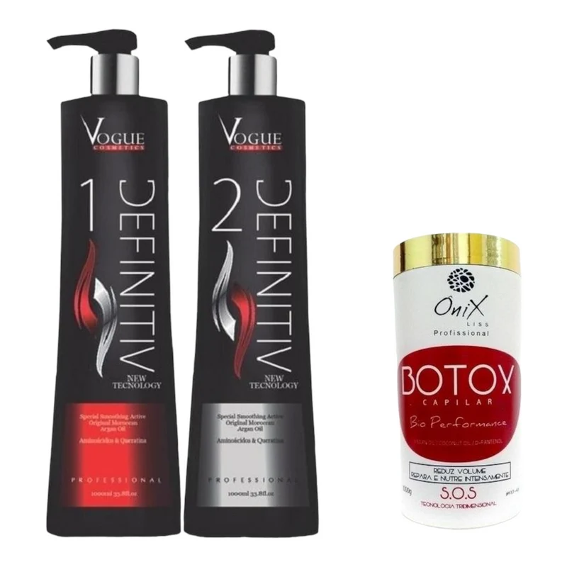 Lissage Bréislien Vogue Definitiv & Onix Liss 3 produits