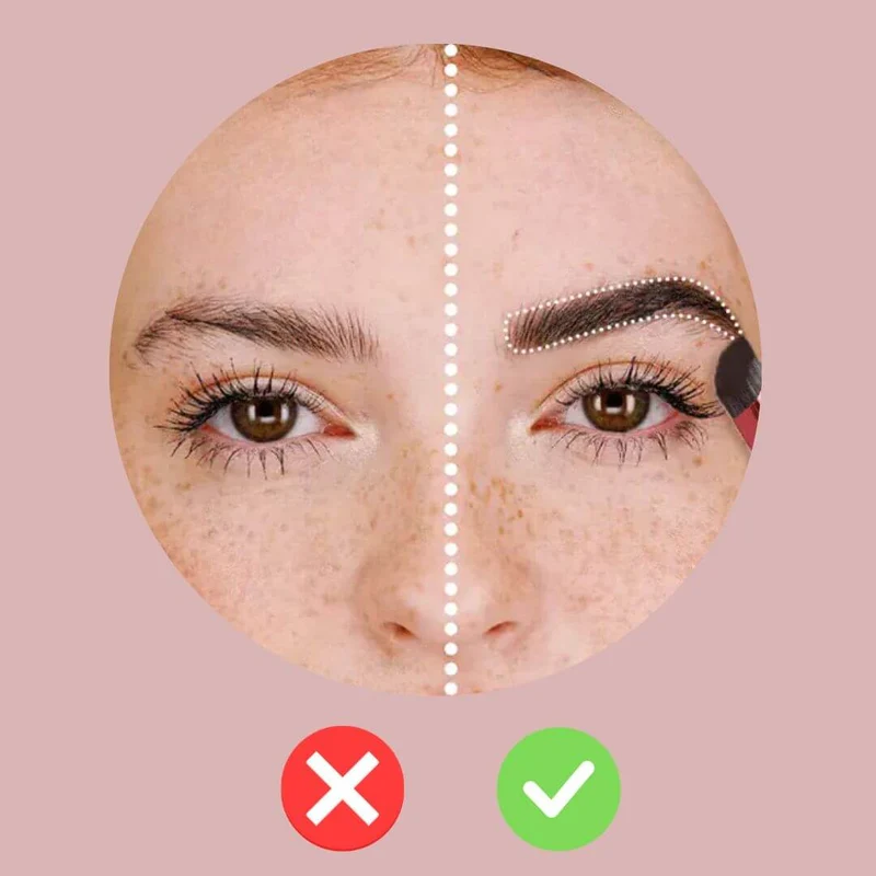 Augenbrauen Pinsel mit Microblading-Effekt | Abgewinkelte Multi-Borsten + wasserfestes Brauengel 3g | Präzise Füllung & Kontur