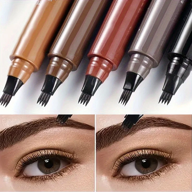 Microblading Augenbrauenstift wasserfest & präzise | Natürliche Härchen-Linien, mattes Finish | Langanhaltend, 5 Farben