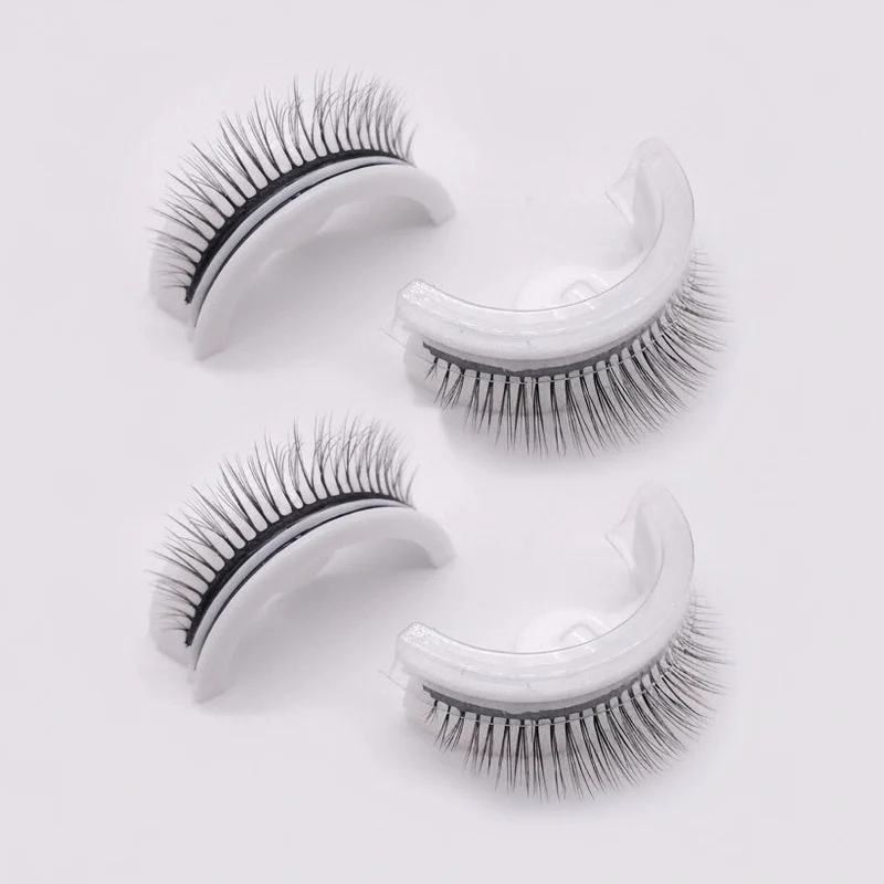 Selbstklebende Fake Wimpern wiederverwendbar & waschbar | Ohne Kleber & Eyeliner | Natürliches Volumen, schnell in Sekunden