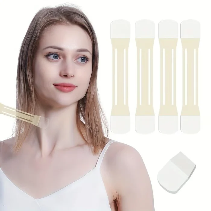 Hals- & Kiefer-Lifting-Tape (unsichtbar) | Schweißresistent mit medizinischem Kleber | Hypoallergen & hautfreundlich | Sofort strafferes Erscheinungsbild