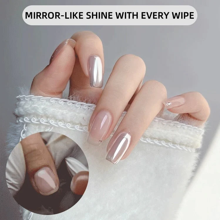 Chrome-Nagelpuder Set | Spiegelglanz-Chromeffekt in wenigen Minuten | Für Gel, Top Coat & Nail Art | Feines Pigment in verschiedenen Farben