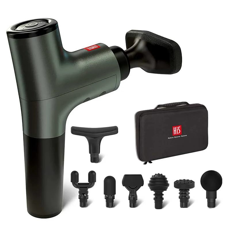 Hi5-Nova PRO Massagepistole mit 7 Aufsätzen