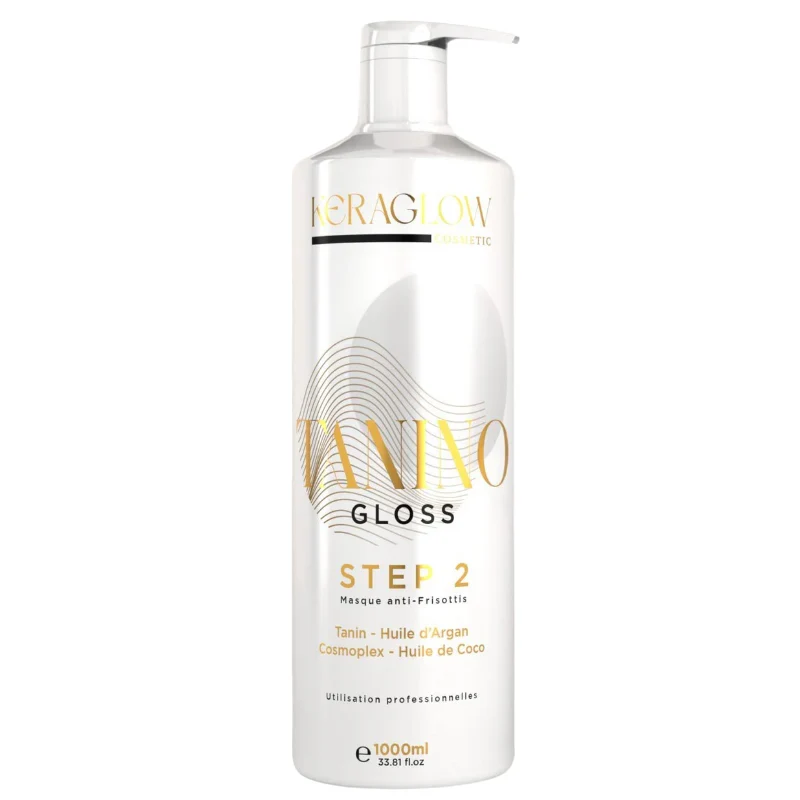 Lissage Keraglow TANINO GLOSS 1L + Shampoing clarifiant offert