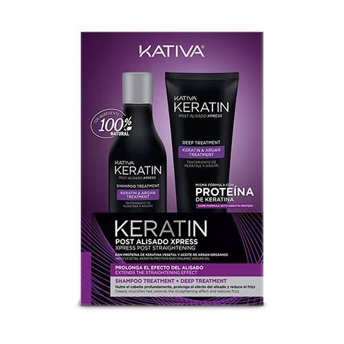 Kativa – Kit Lissage Express à la Kératine – Lissage Maison Sans Formol