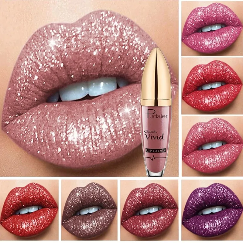 Flüssiger Glitzer-Lippenstift | Langanhaltend, Wasserfest & Vegan | 18 Farben | GlitzerGloss™