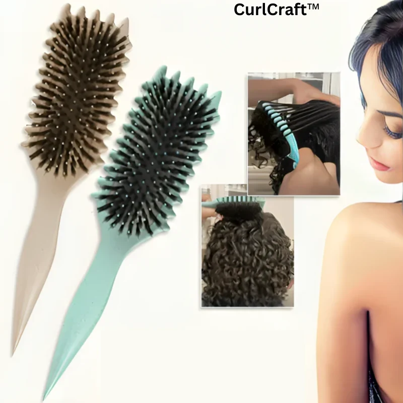 2-in-1 Lockenbürste für definierte Locken | Entwirrt sanft & reduziert Frizz | Für nasses & trockenes Haar | Für alle Haartypen
